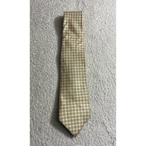 Vintage Brooks Brothers Beige Neck Tie Mens Silk Makers Floral USA Made